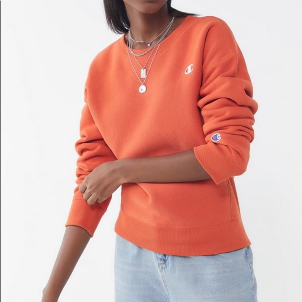Champion x Urban Outfitters Orange Crewneck